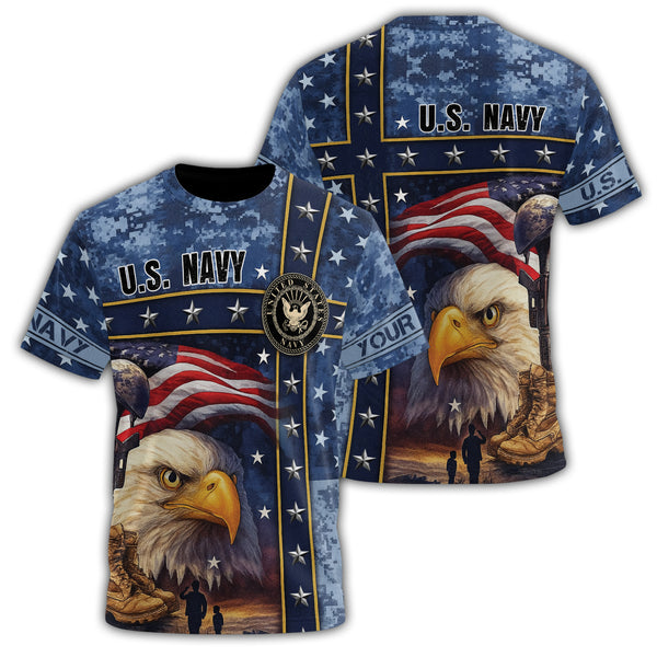 US Navy honor All-over Print Personalized T-Shirt