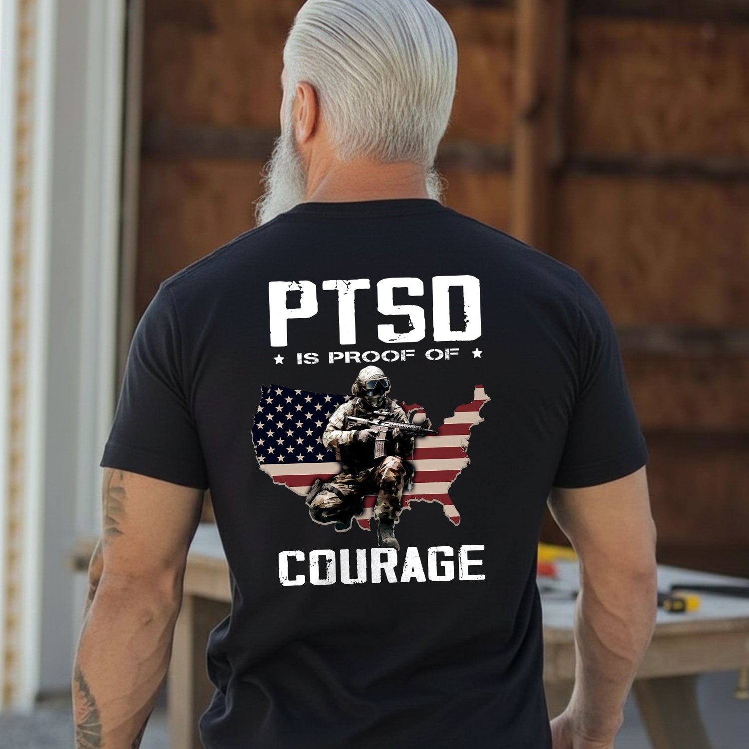 PTSD Is Not a Sign of Weakness It Is Strength T-Shirt Secondary image