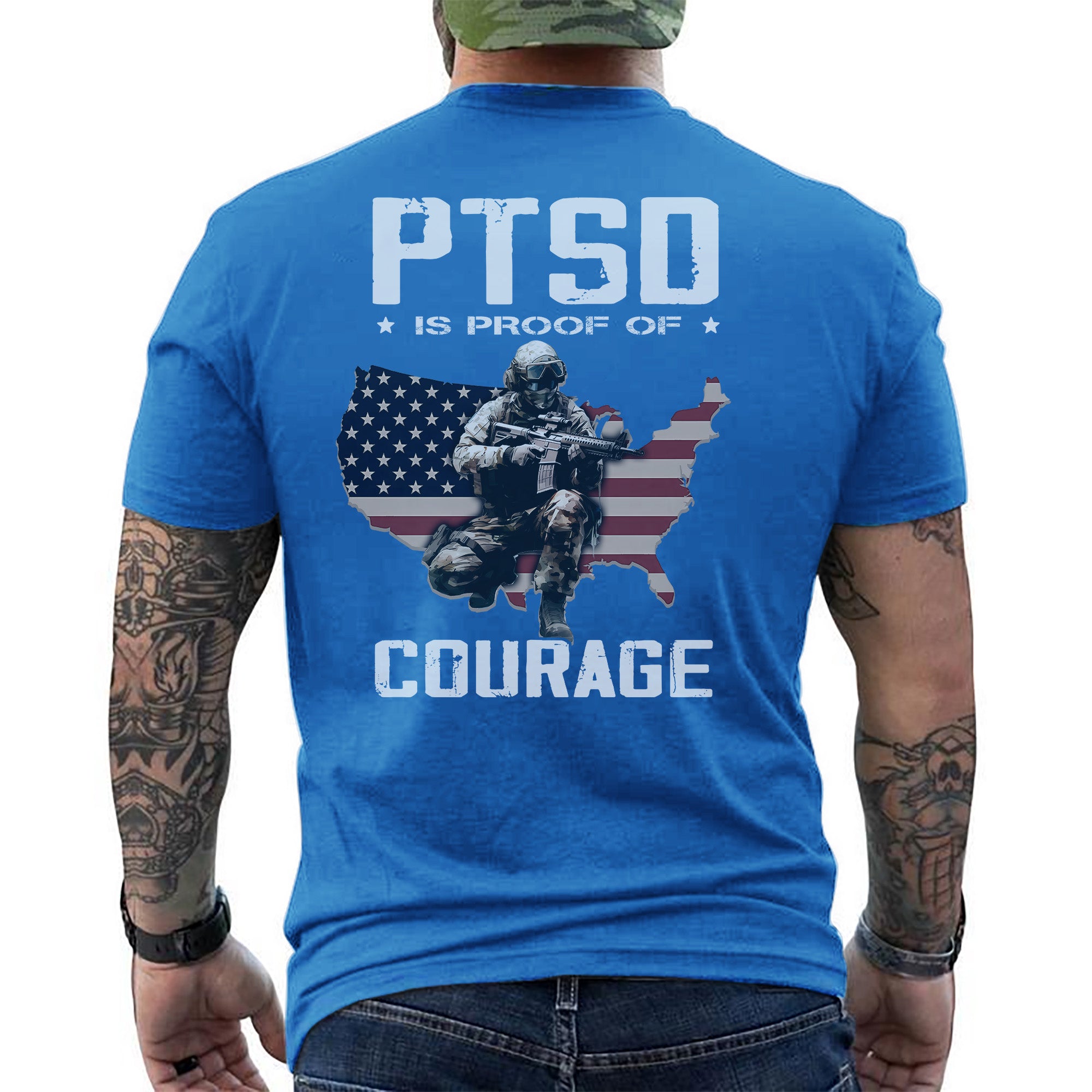 PTSD Is Not a Sign of Weakness It Is Strength Earned by Doing What Others Fear Veteran Military T-Shirt