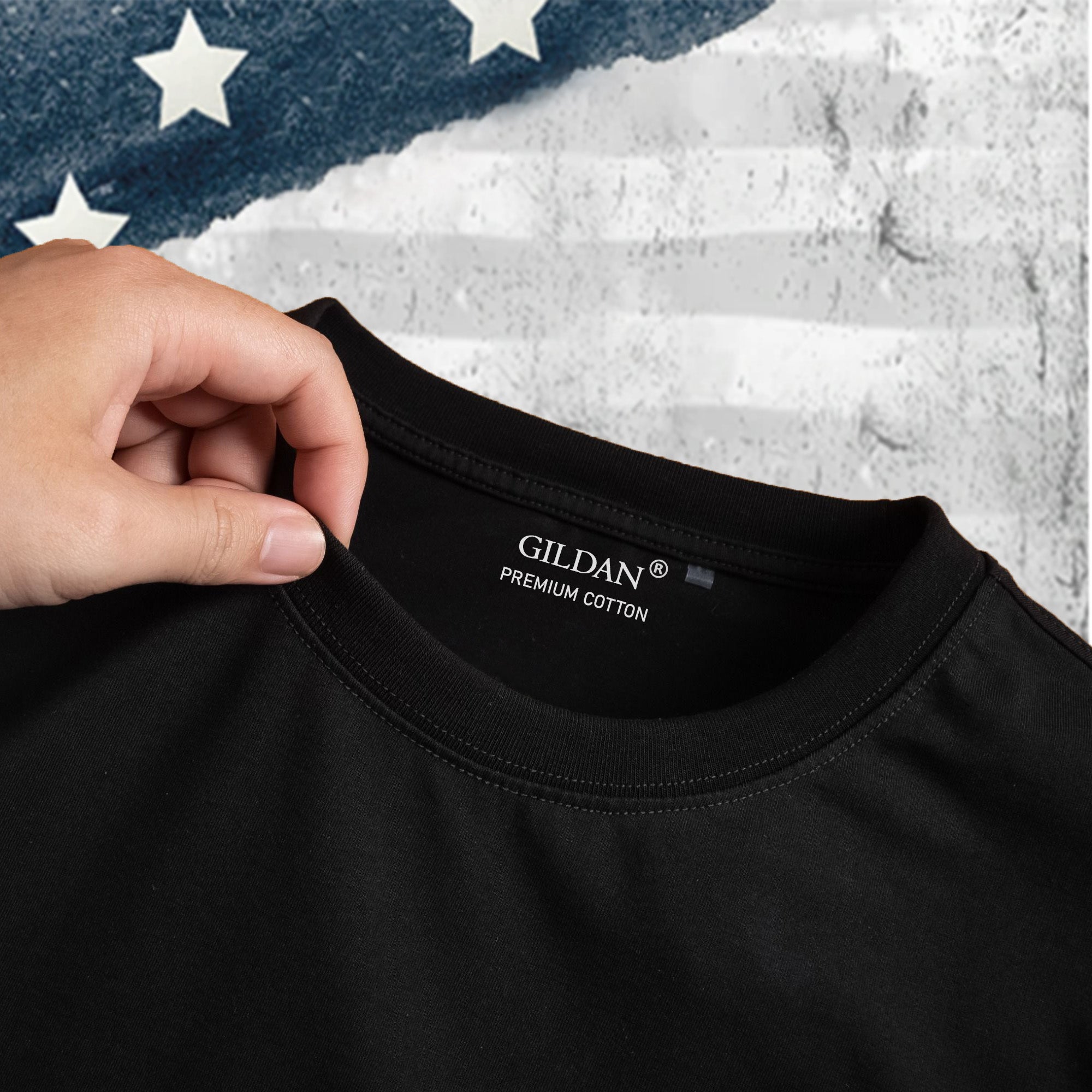 Only Two Died for You Jesus Christ and the Veteran Eagle American Flag Patriotic Freedom T-Shirt