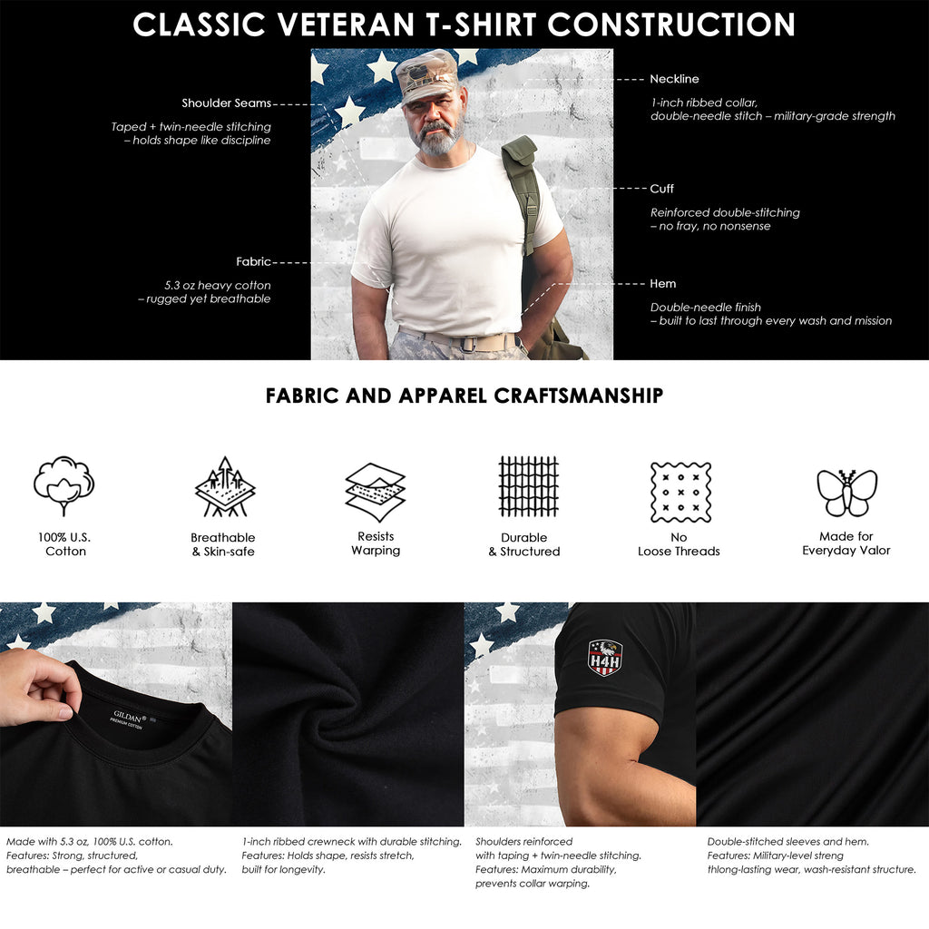 Ghost Ops Mission Never Ends Veteran T-Shirt