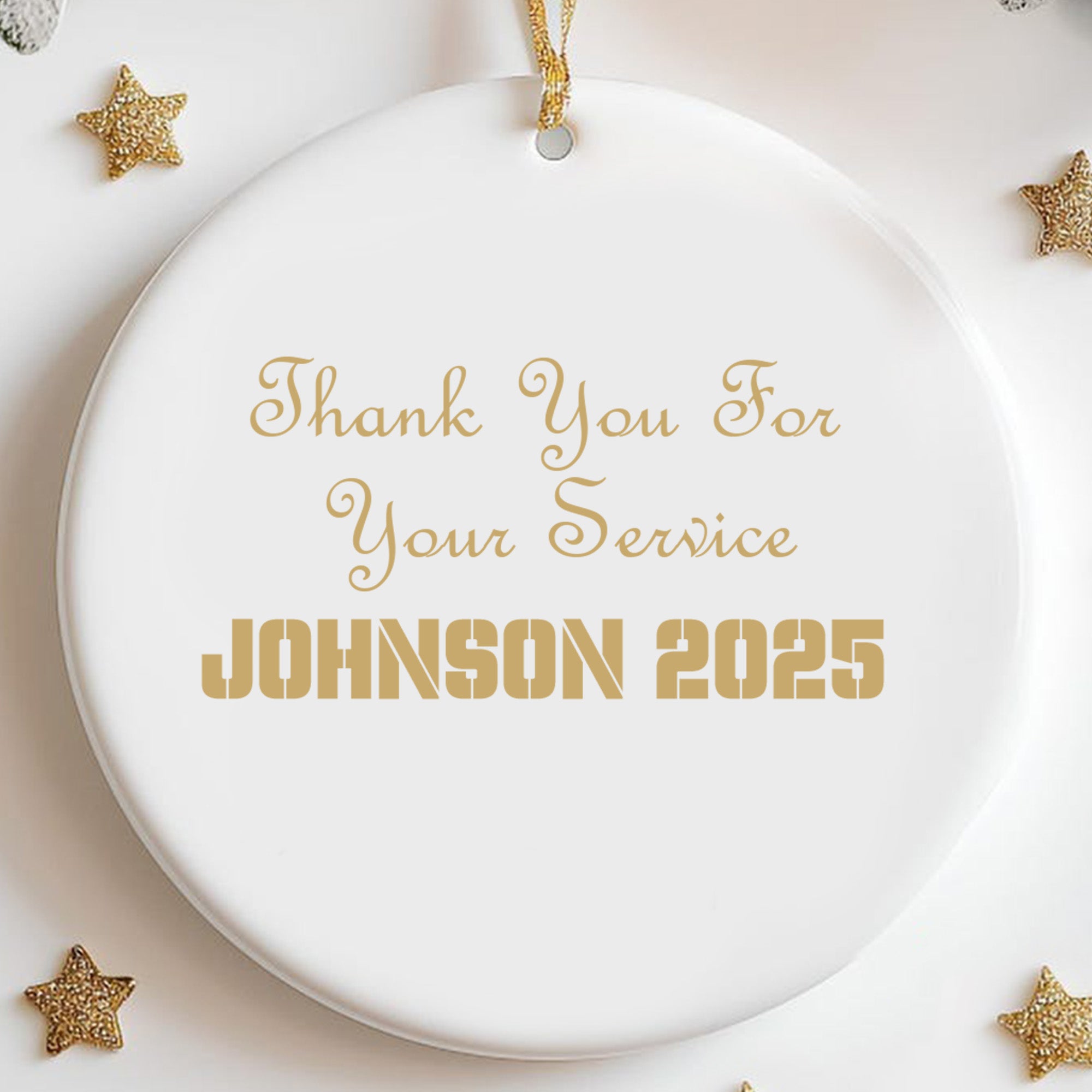US Veteran All Branches Military Patriotic American Flag Christmas Ornament Personalized Ornament