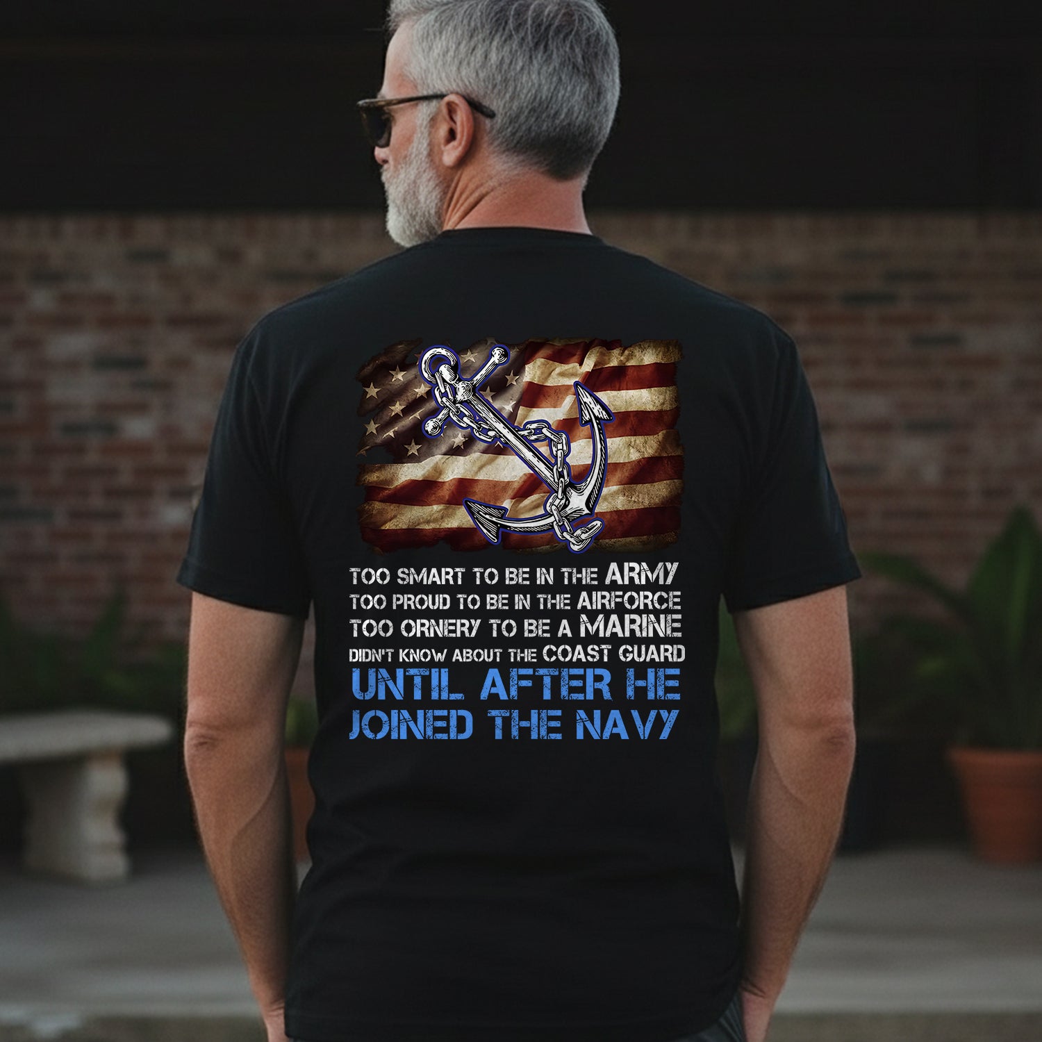 Too Smart for Army, Too Proud for Airforce T-Shirt