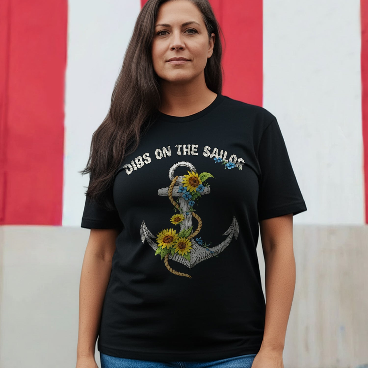 Dibs on the Sailor Sunflower Anchor US T-Shirt