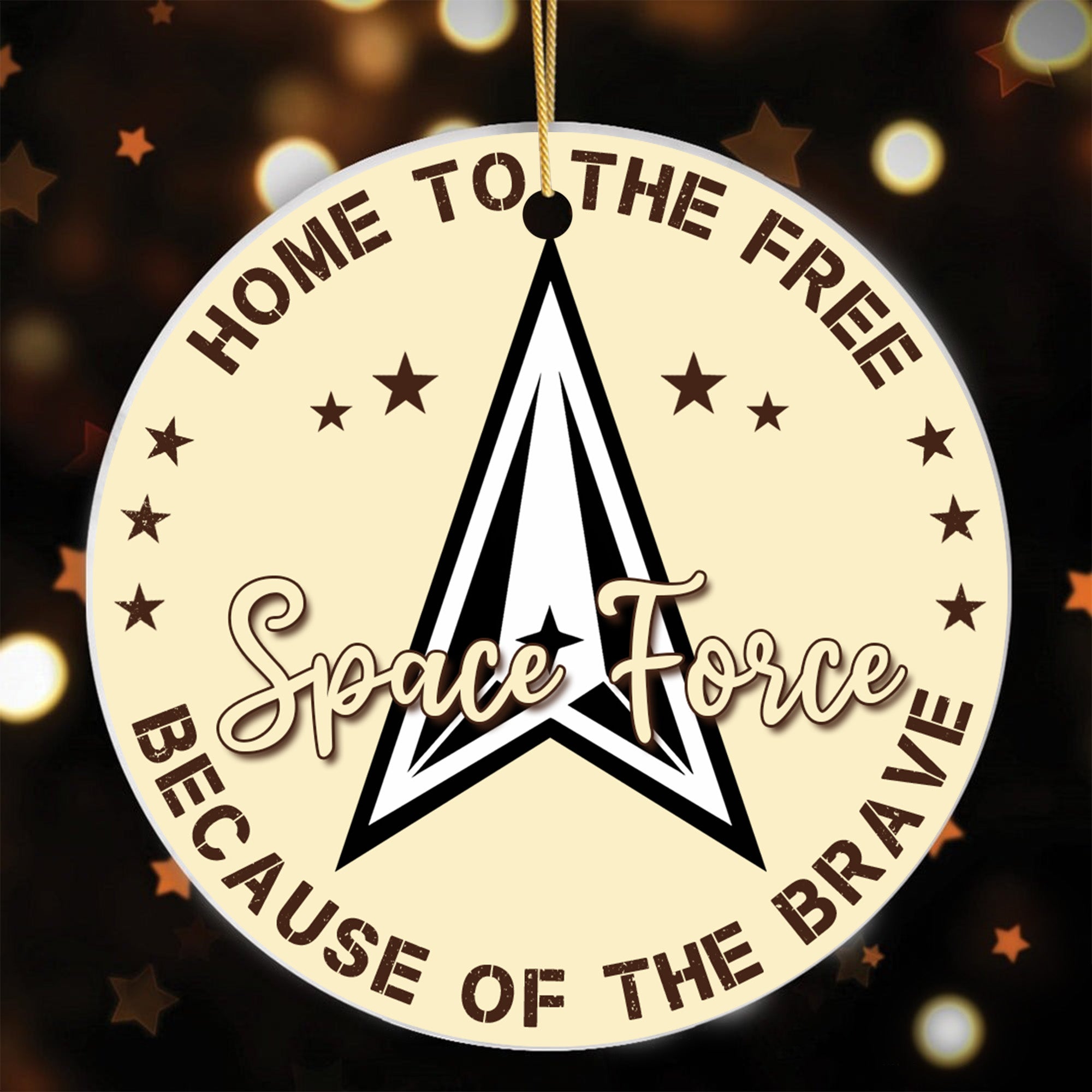 US Veteran All Branches Proudly Serving Ornament