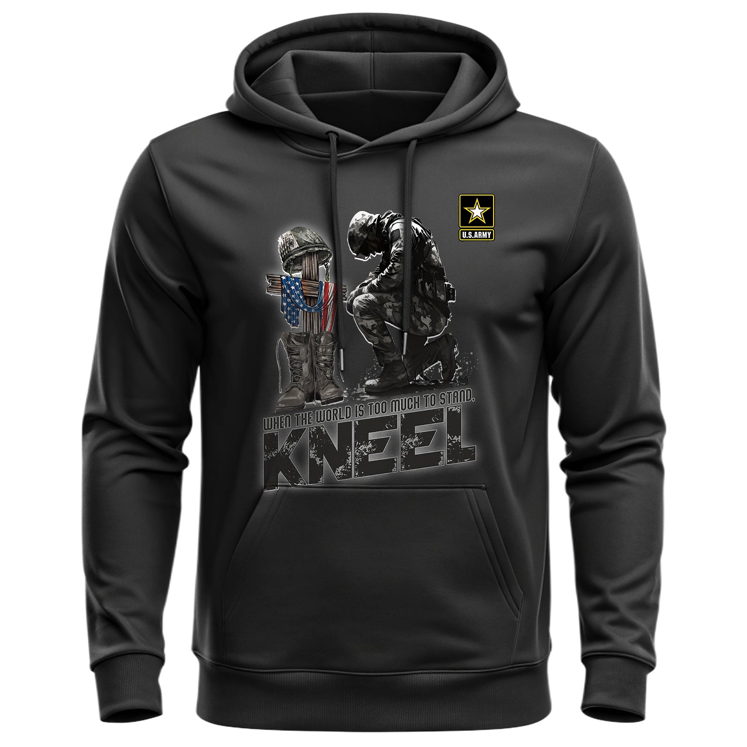 When the World Is Too Much to Stand Kneel Hoodie