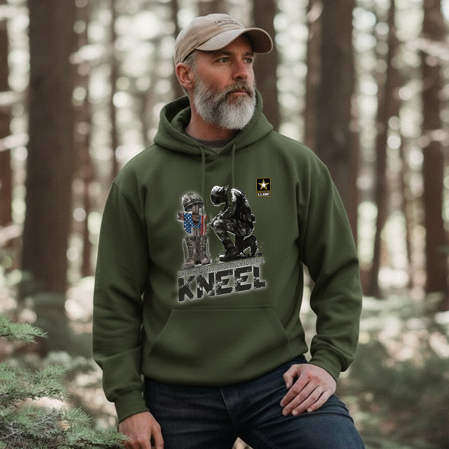 When the World Is Too Much to Stand Kneel Hoodie