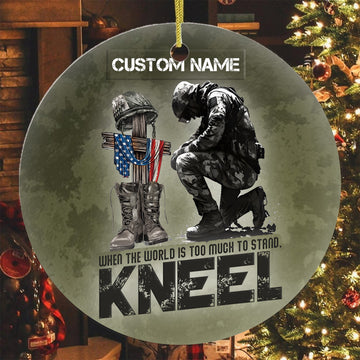 U.S. Veteran Faithful Service Personalized Ornament