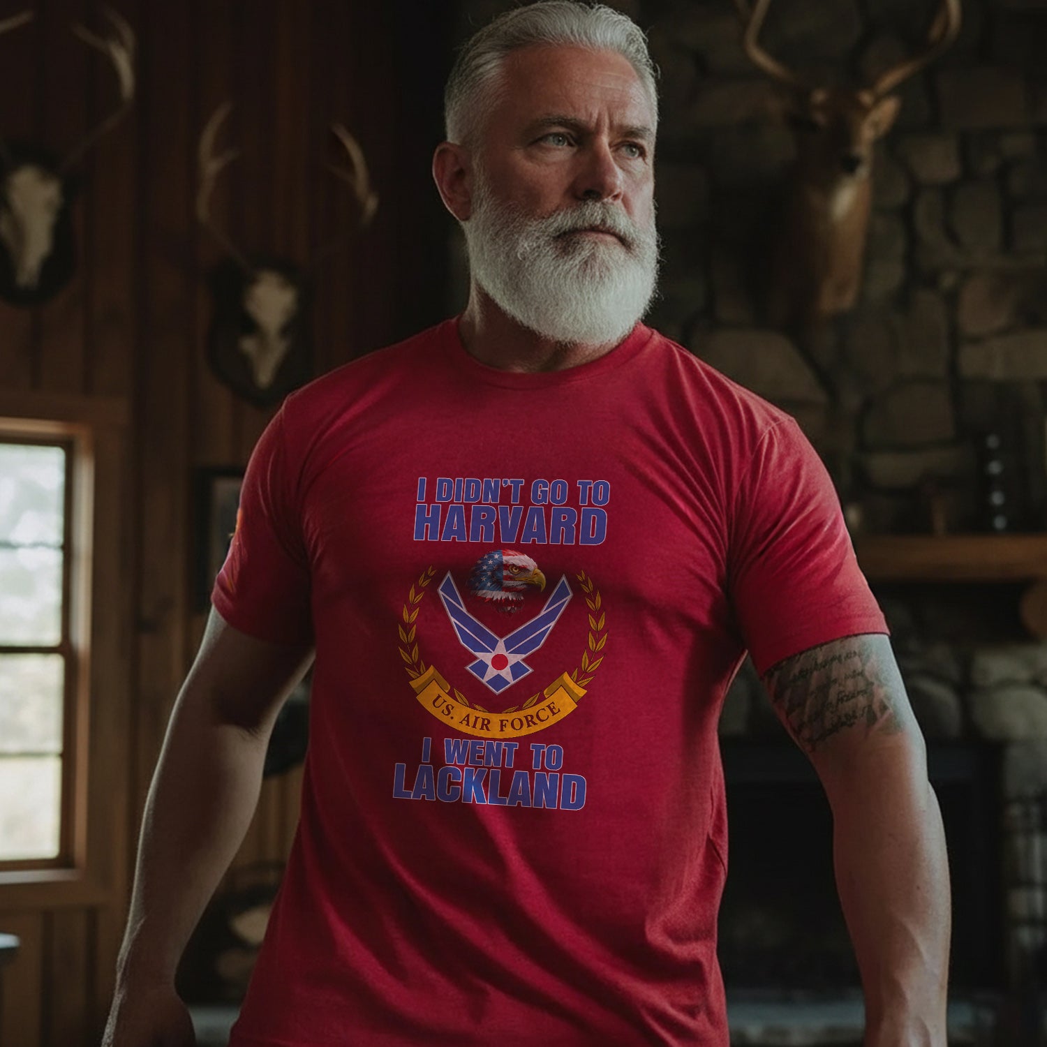 I Didn't Go to Harvard I Went to Lackland T-Shirt Secondary image