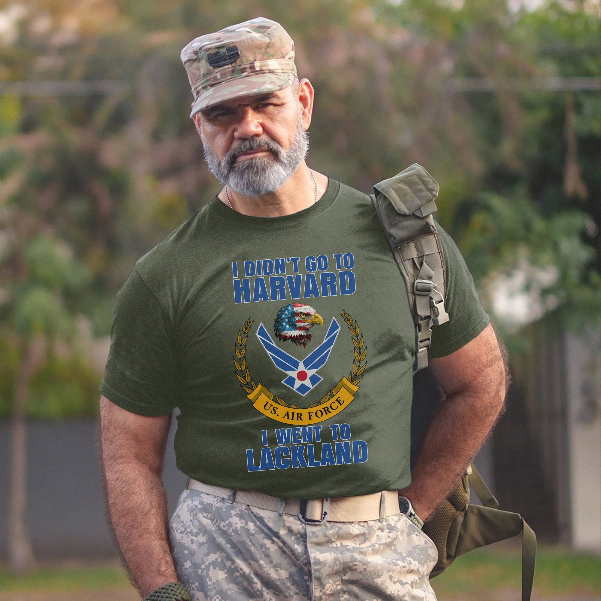 I Didn't Go to Harvard I Went to Lackland T-Shirt