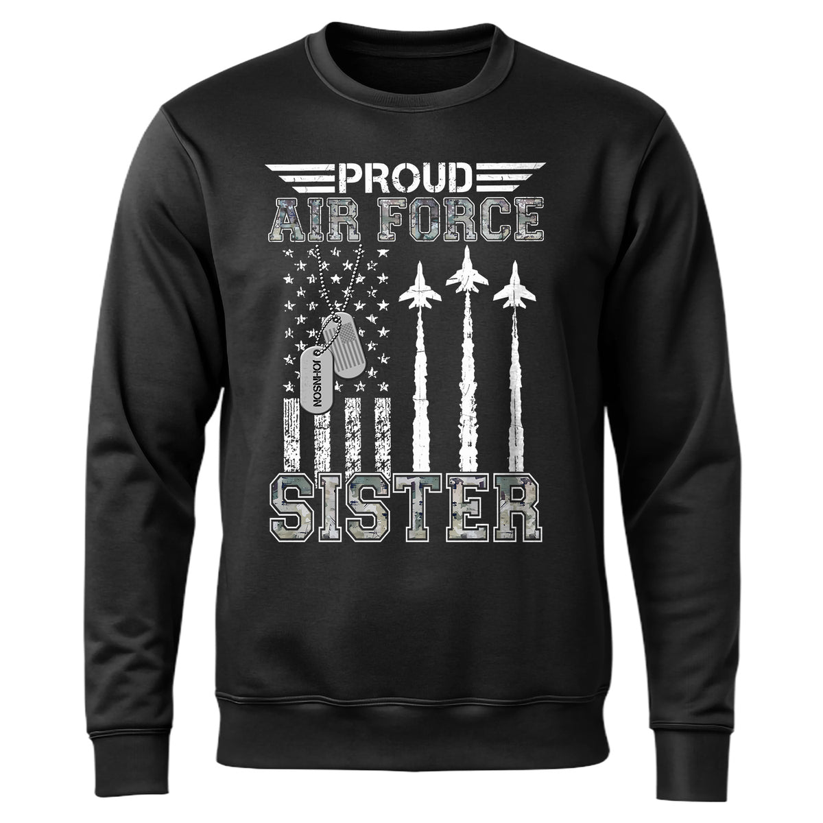 Proud Air Force Mom US Air Personalized Sweatshirt Main image