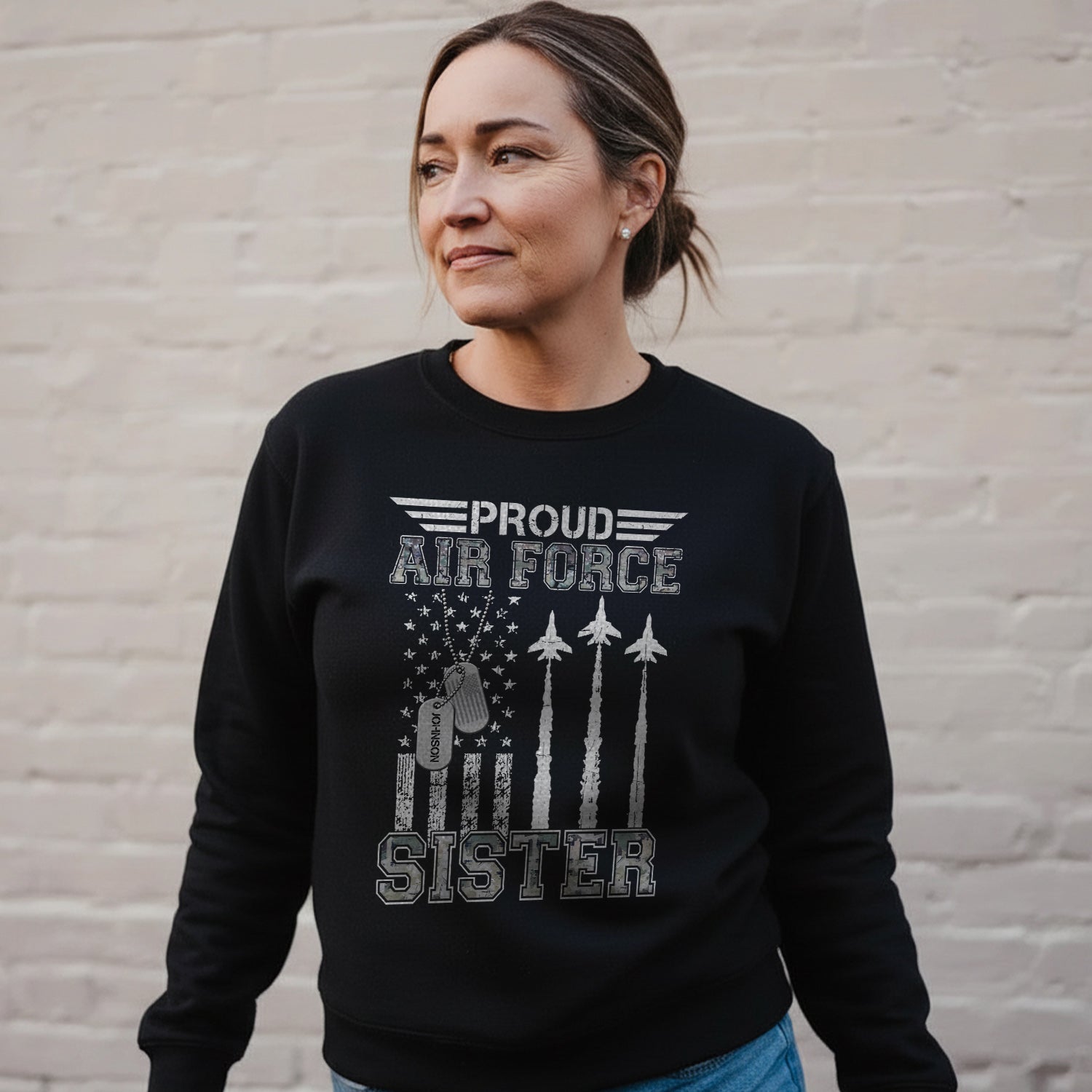 Proud Air Force Mom US Air Personalized Sweatshirt