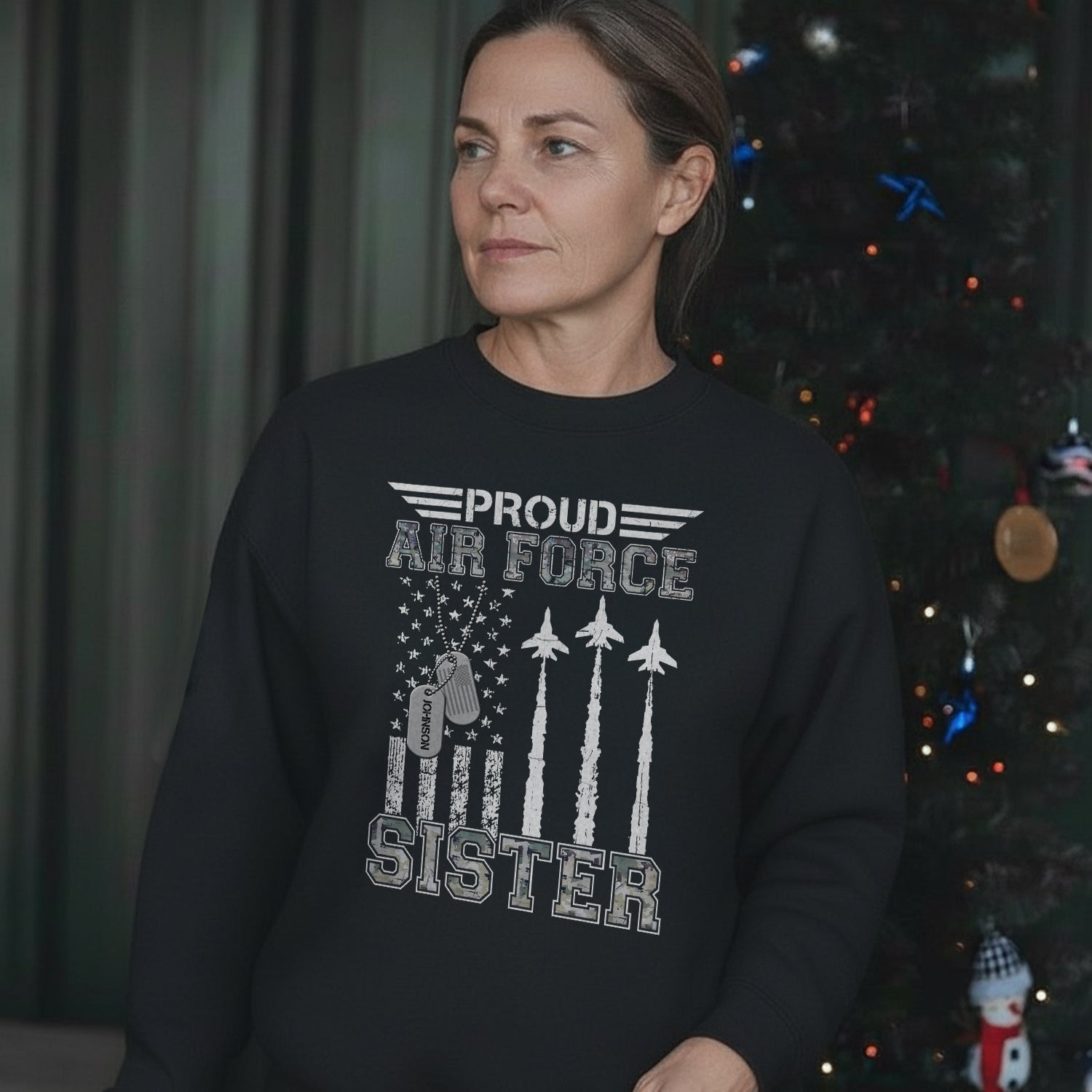 Proud Air Force Mom US Air Personalized Sweatshirt