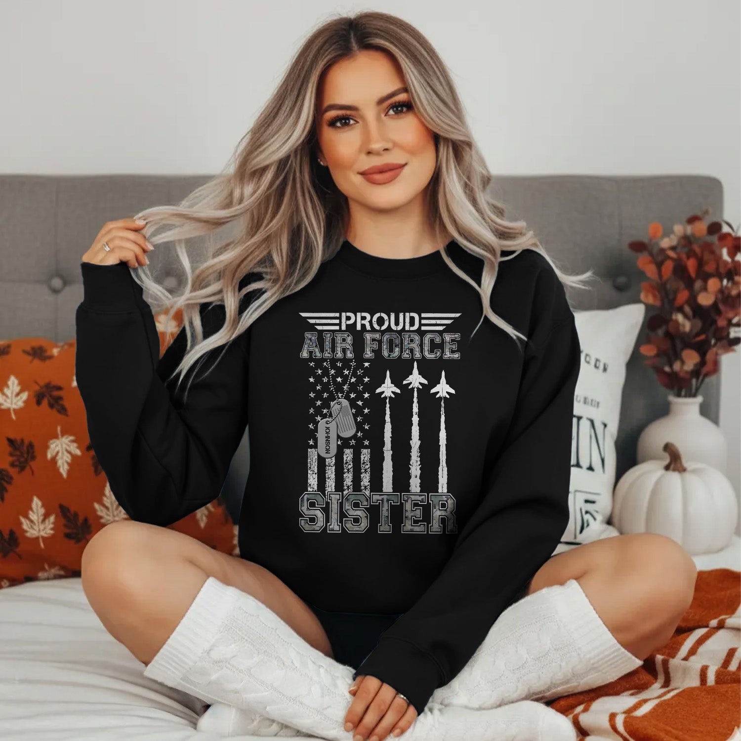 Proud Air Force Mom US Air Personalized Sweatshirt