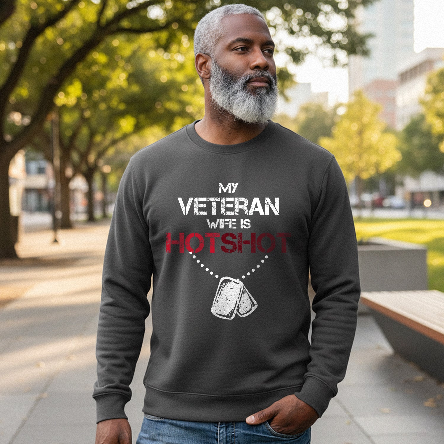 My Veteran Wife Is Hotshot Proud Sweatshirt