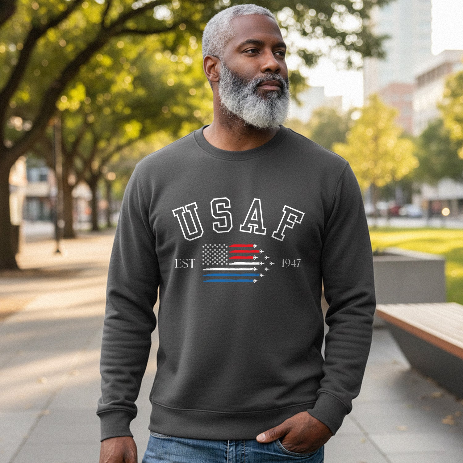 USAF Est 1947 US Air Force Military Sweatshirt