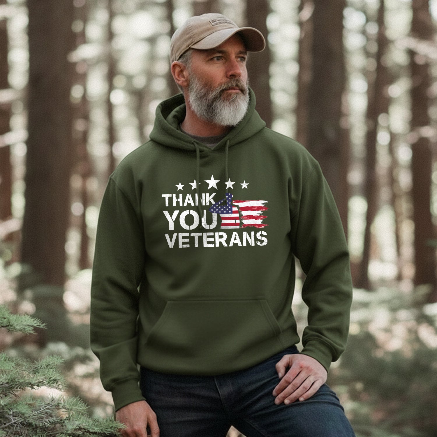 Thank You Veterans Memorial Day Veterans Hoodie