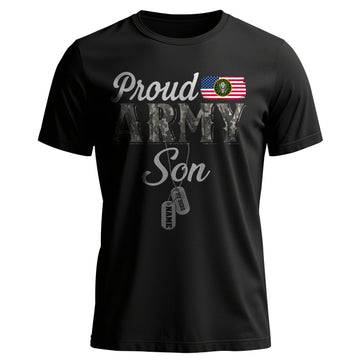Proud Army Family Army Dad Personalized T-Shirt