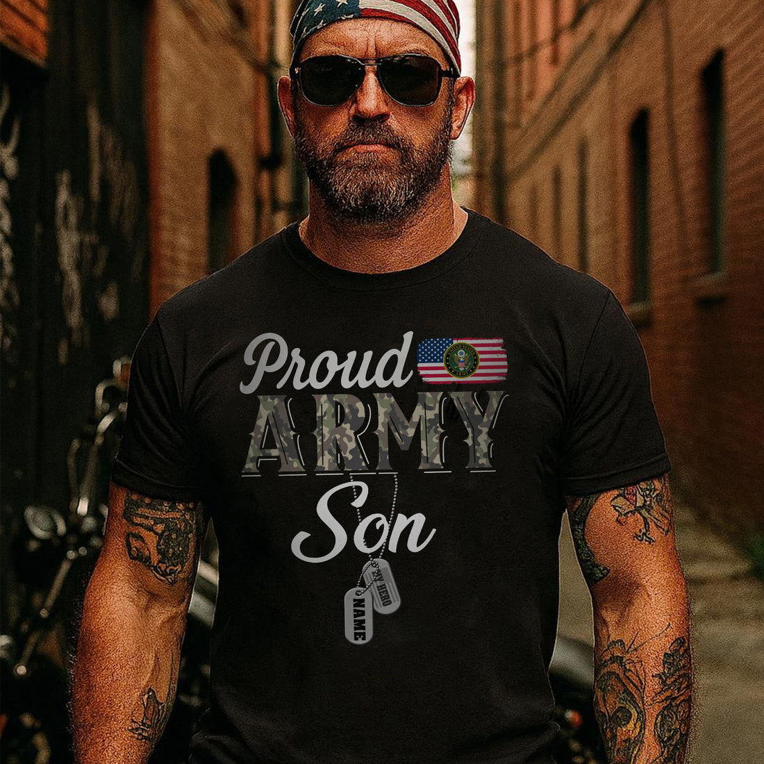 Proud Army Family Army Dad Military Family Graduation Gift  Personalized T-Shirt