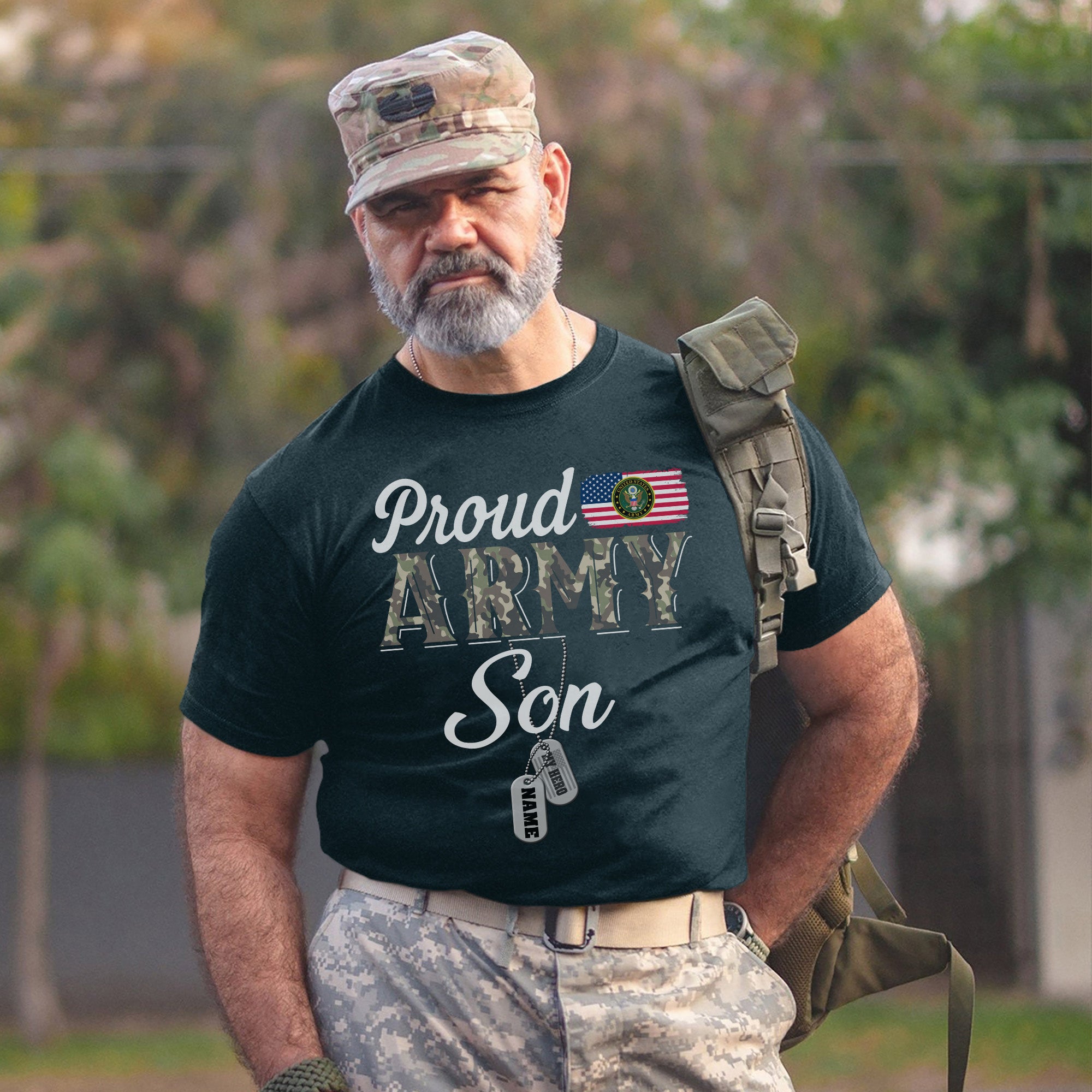Proud Army Family Army Dad Military Family Graduation Gift  Personalized T-Shirt