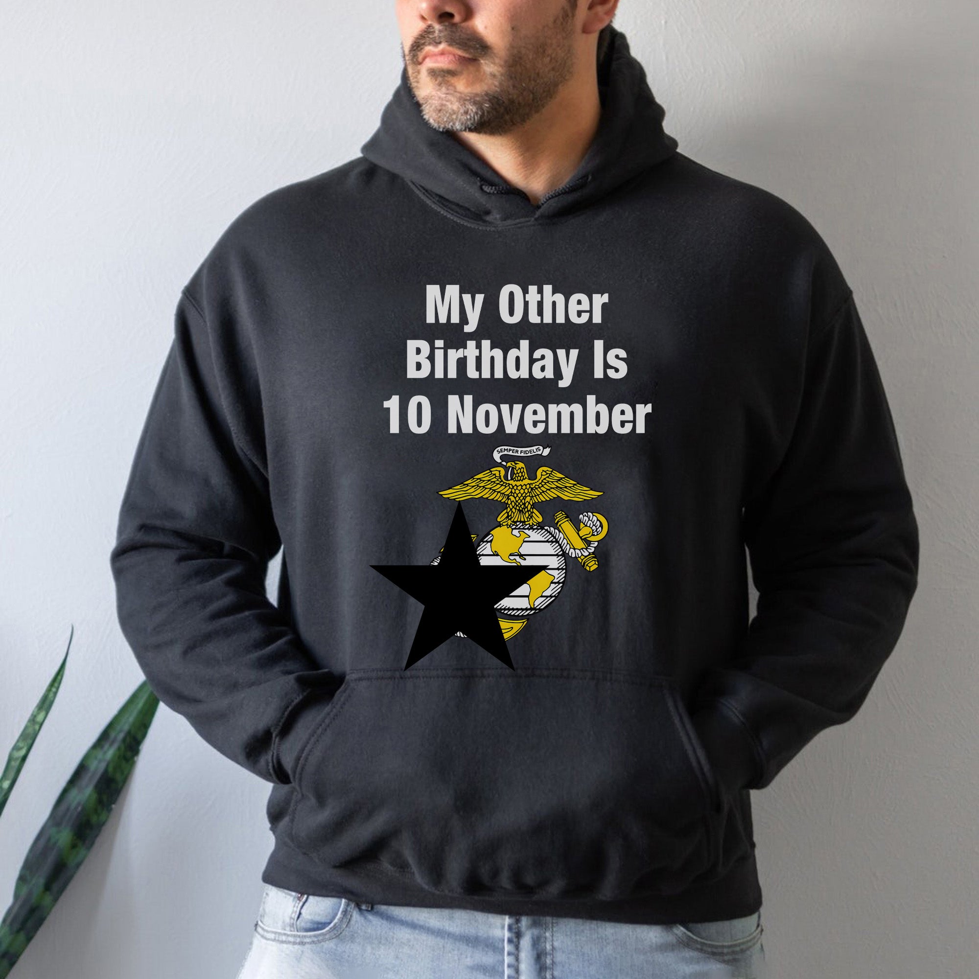 My Other Birthday Is 10 November US Marine Corps Military Patriotic Veteran Pride Hoodie