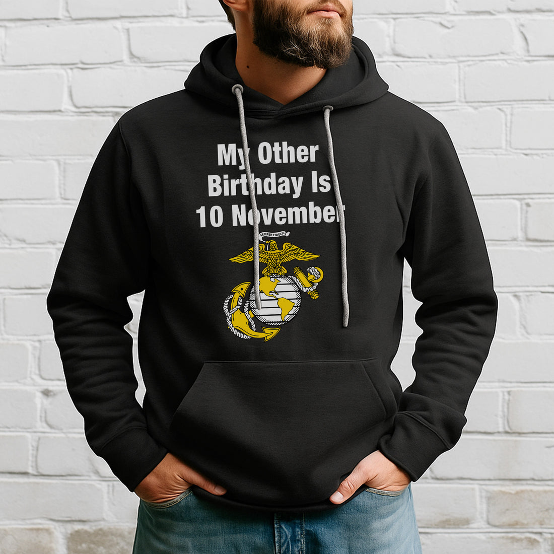 My Other Birthday Is 10 November US Marine Corps Military Patriotic Veteran Pride Hoodie