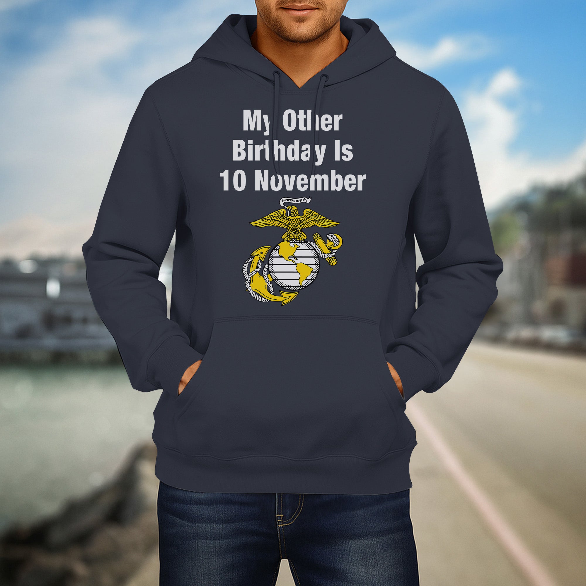 My Other Birthday Is 10 November US Marine Corps Military Patriotic Veteran Pride Hoodie