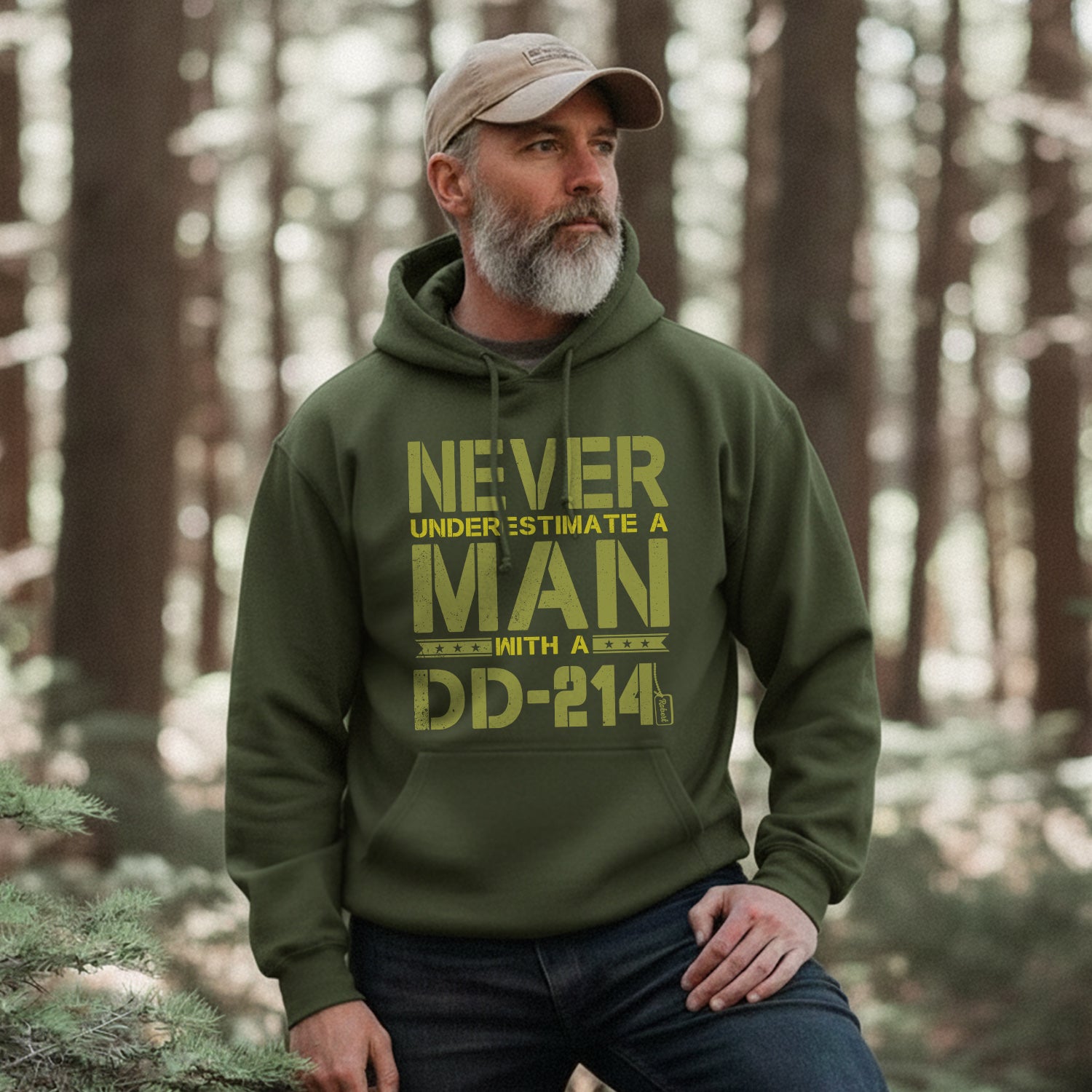 Never Underestimate a Man With Personalized Hoodie