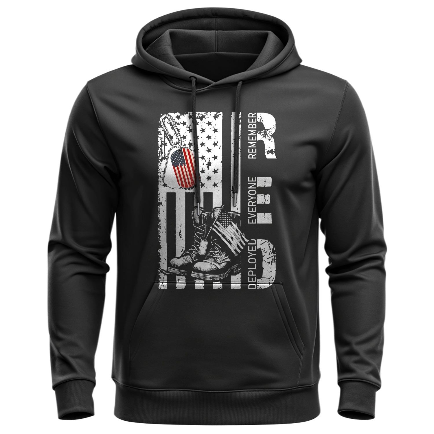 RED Remember Everyone Deployed Military Hoodie