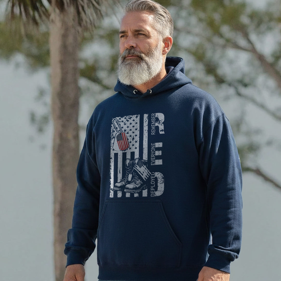 RED Remember Everyone Deployed Military Hoodie