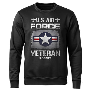 US Air Force Veteran Personalized Sweatshirt