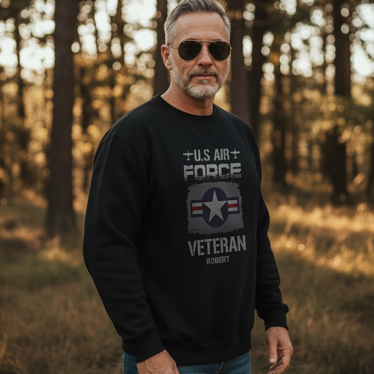 US Air Force Veteran Personalized Sweatshirt