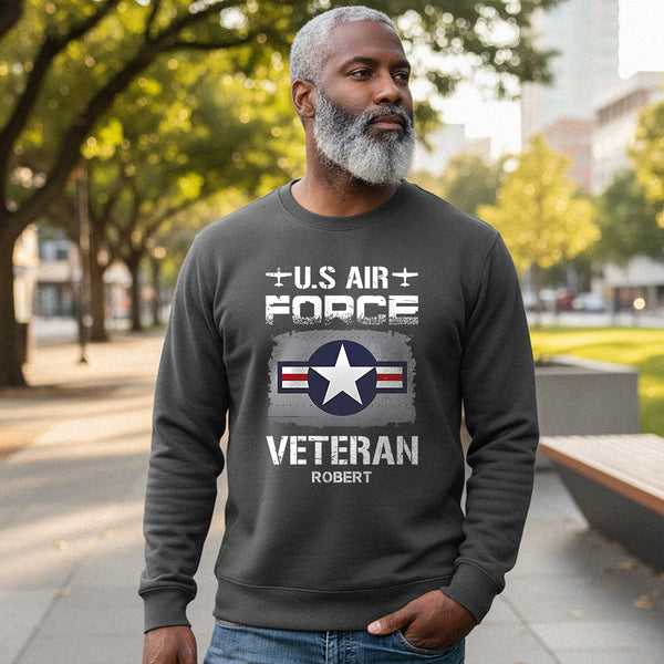 US Air Force Veteran Personalized Sweatshirt