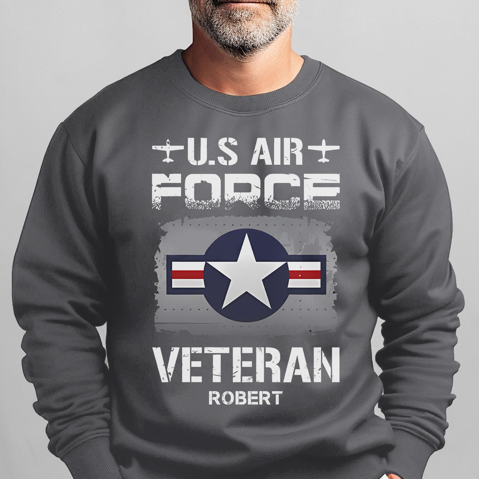 US Air Force Veteran Personalized Sweatshirt