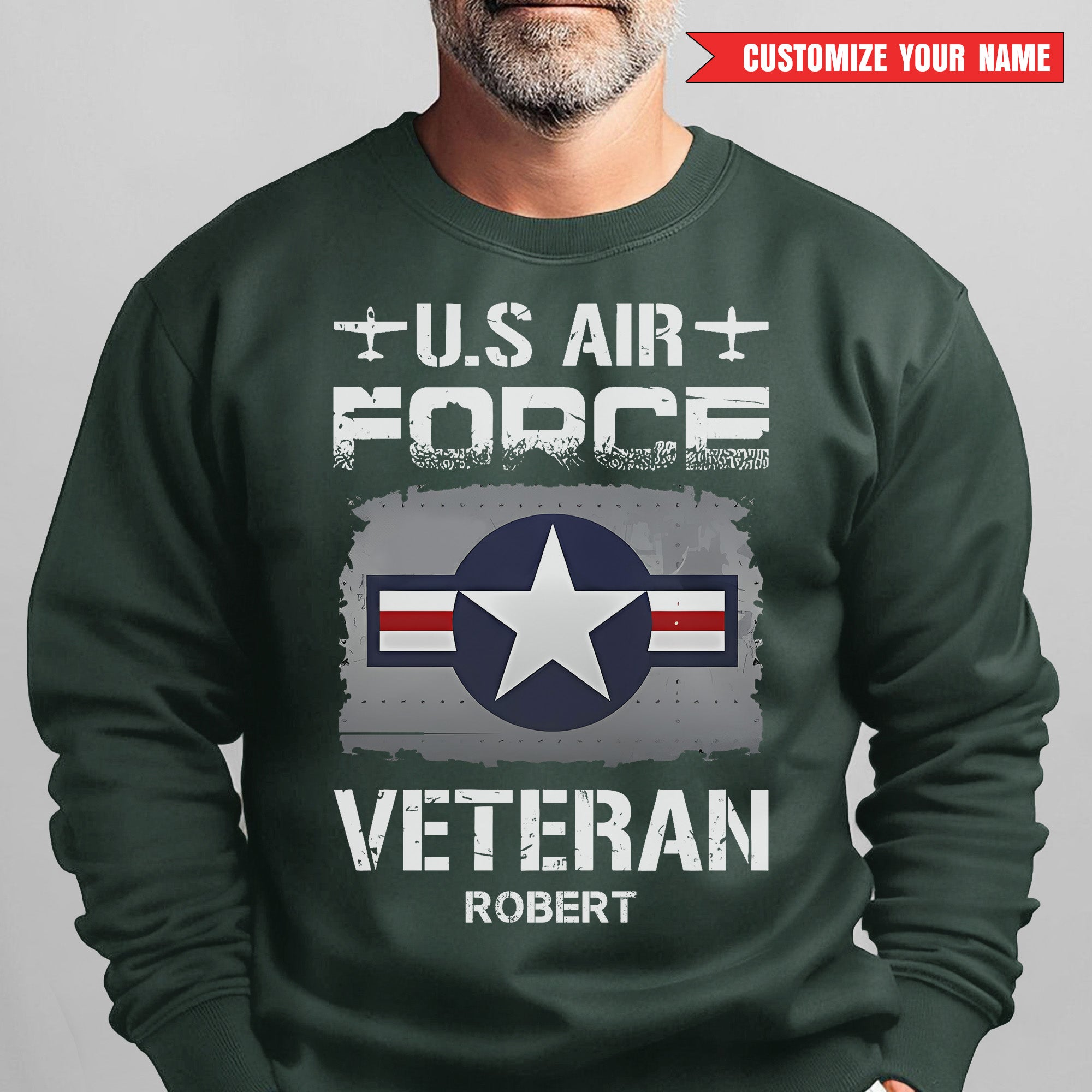 US Air Force Veteran Personalized Sweatshirt