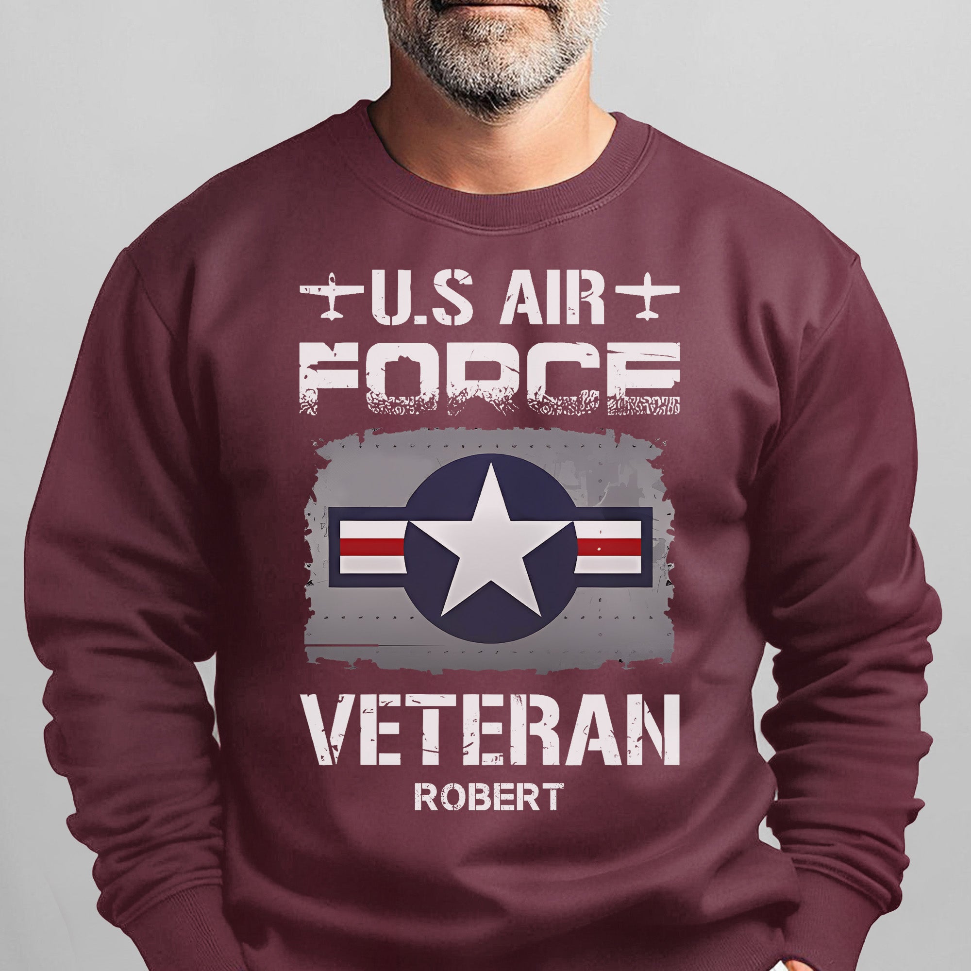 US Air Force Veteran Personalized Sweatshirt