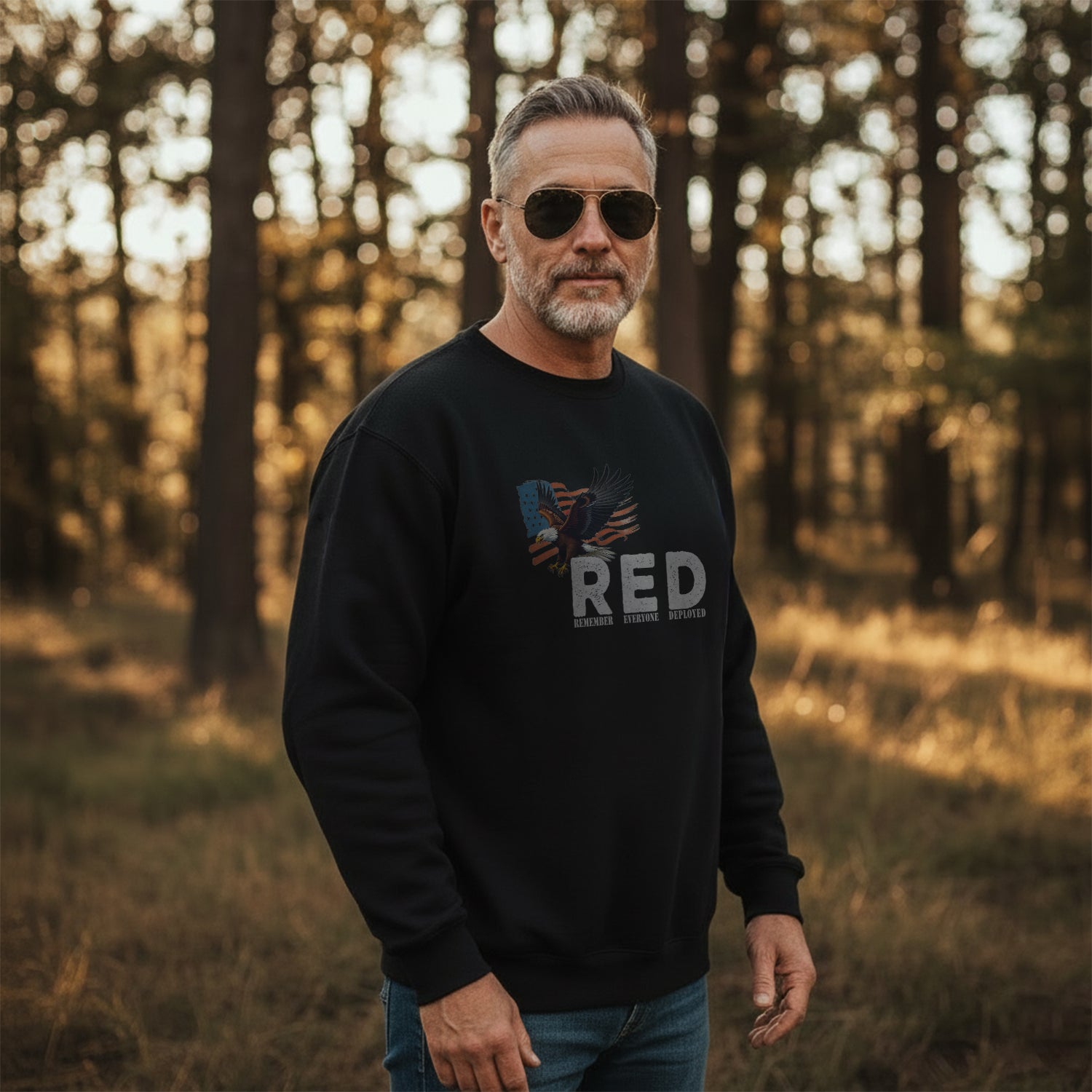 RED Remember Everyone Deployed Proud US Sweatshirt