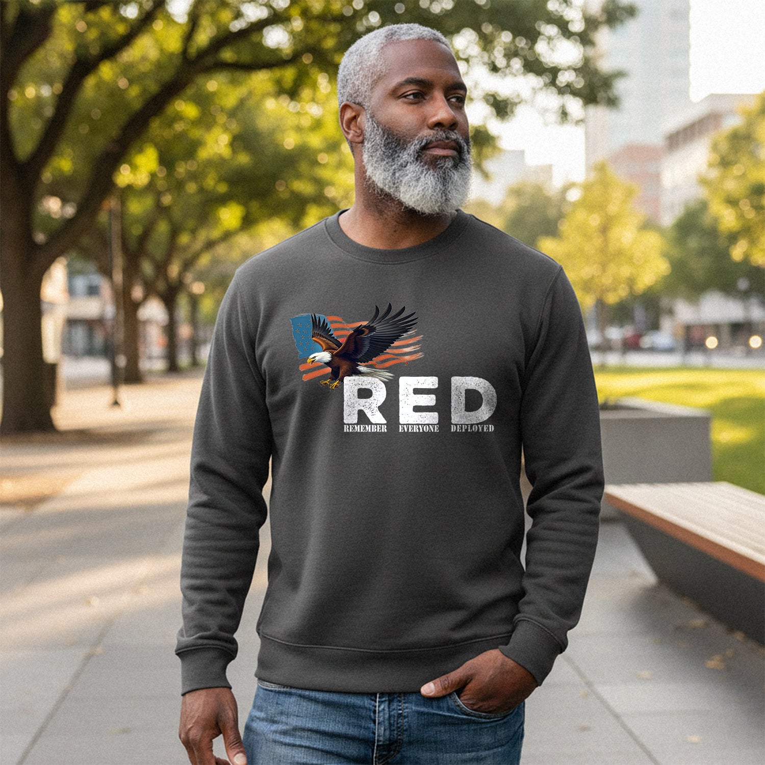 RED Remember Everyone Deployed Proud US Sweatshirt