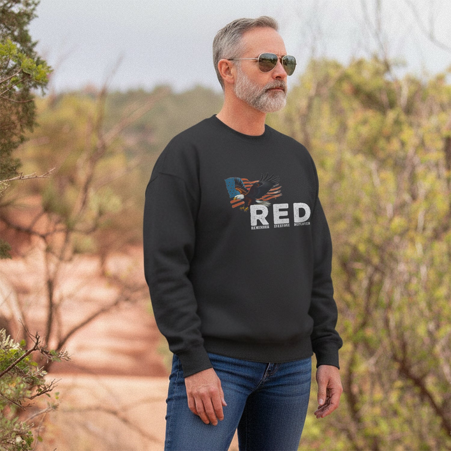 RED Remember Everyone Deployed Proud US Sweatshirt