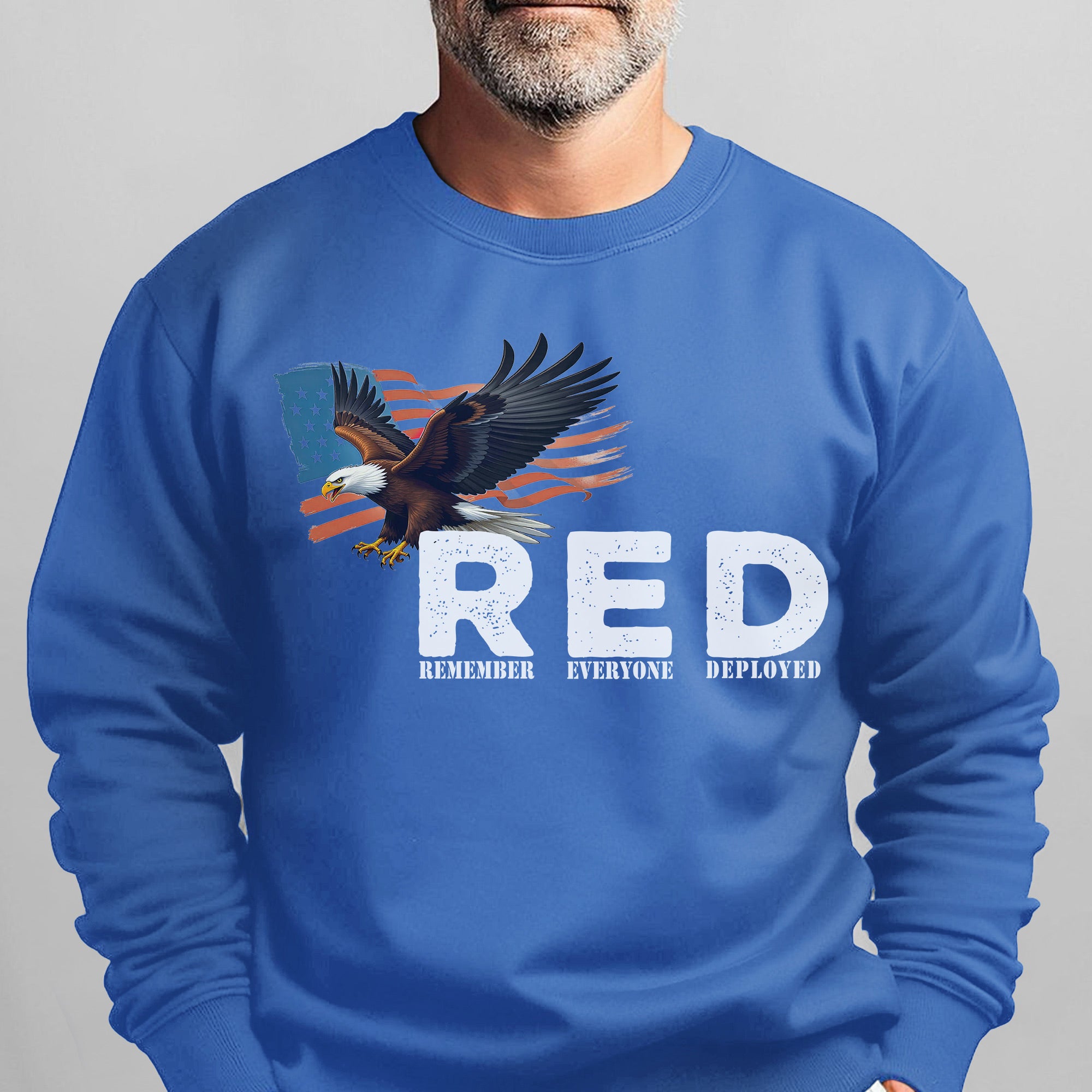 RED Remember Everyone Deployed Proud US Military Veteran Support Red Friday Sweatshirt