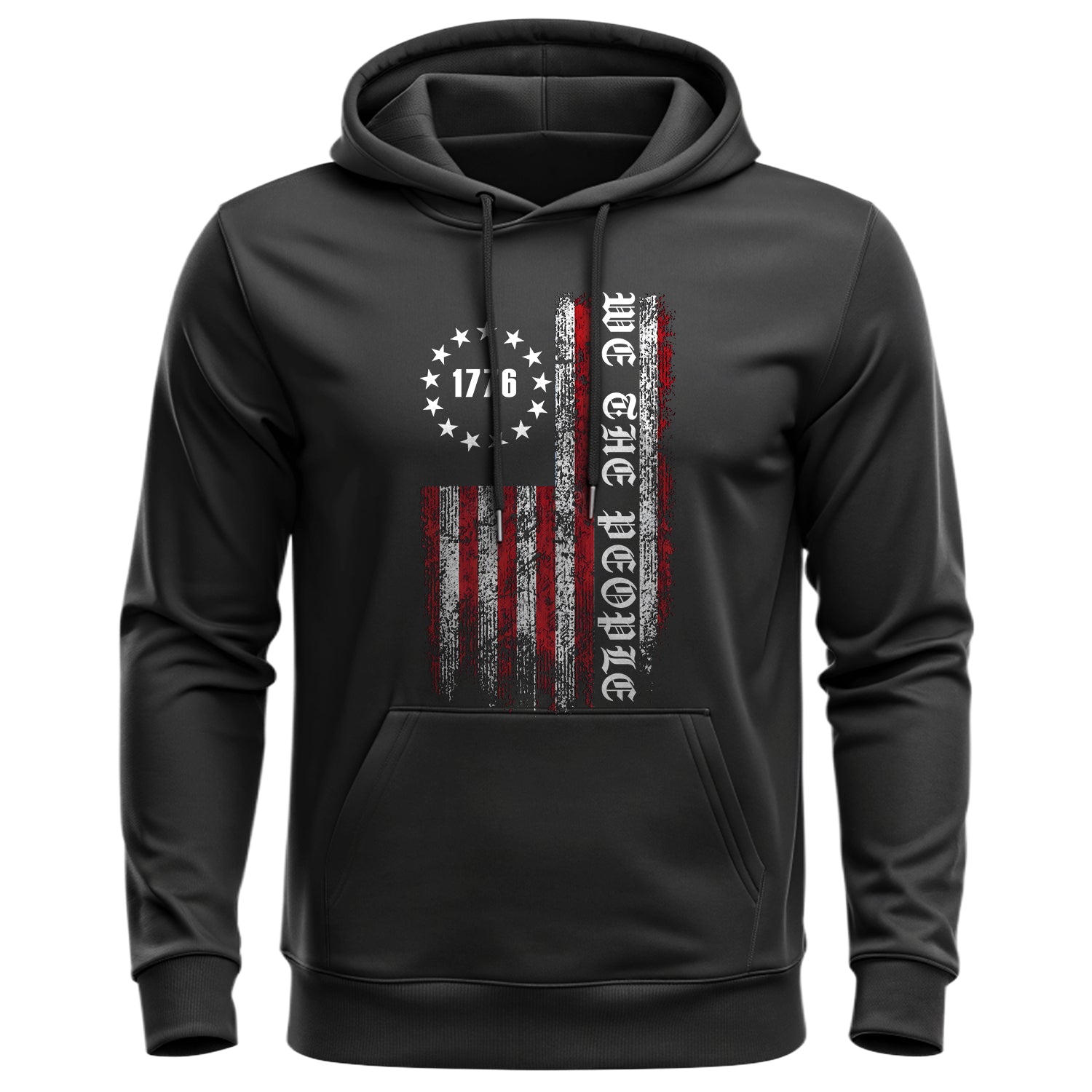 1776 We the People American Flag Patriotic Hoodie
