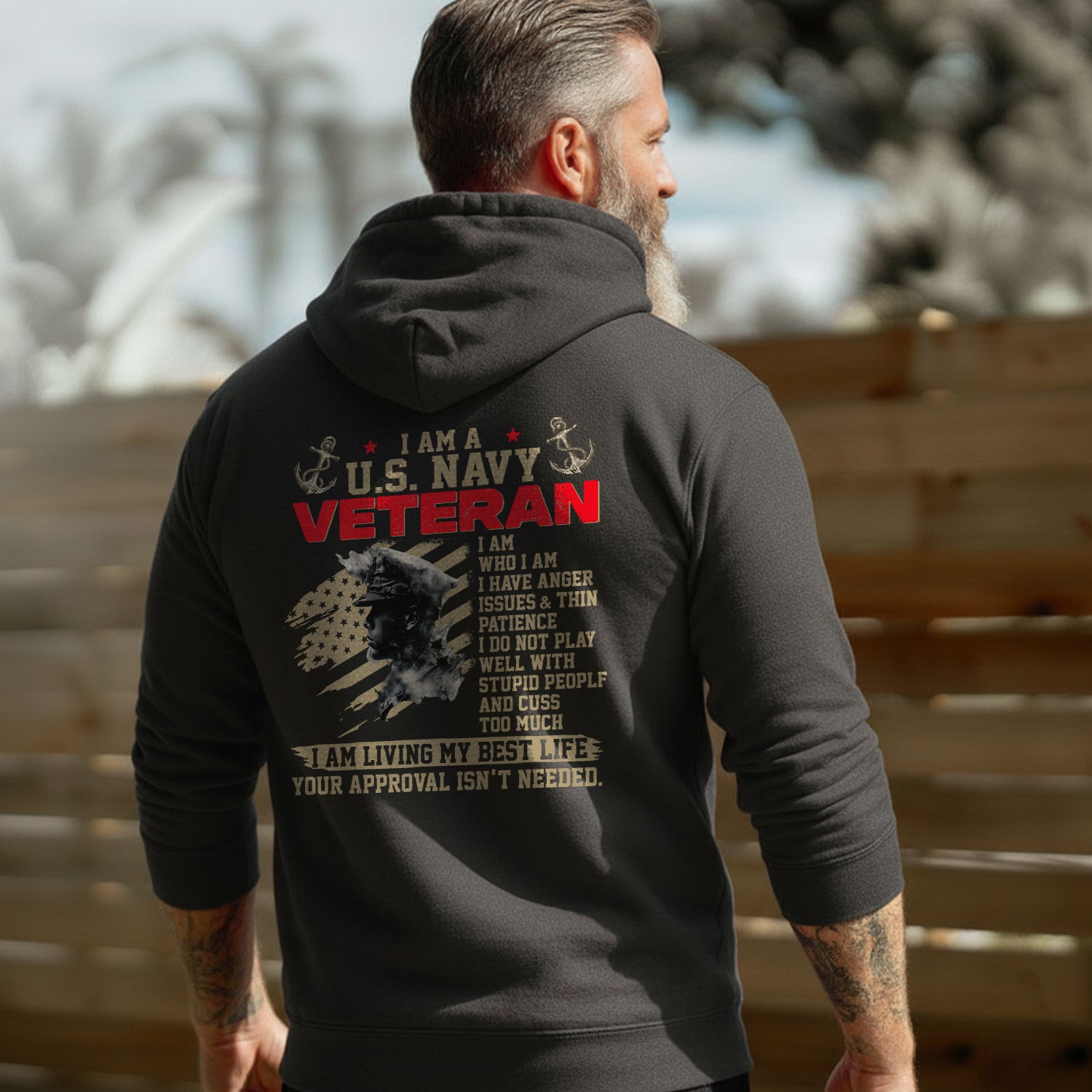 I Am a US Navy Veteran I Have Anger Issues Hoodie