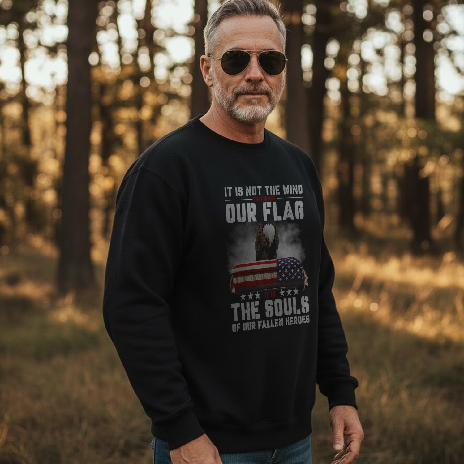It Is Not the Wind That Blows Our Flag Sweatshirt