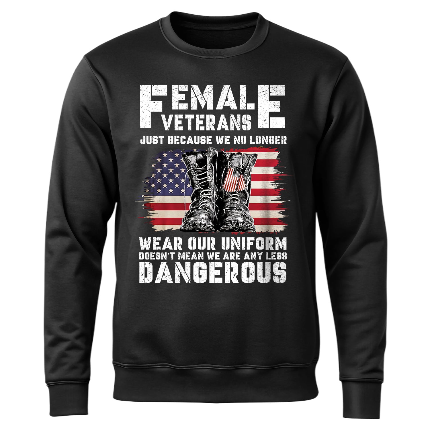 Female Veterans No Longer Wear Uniform Sweatshirt