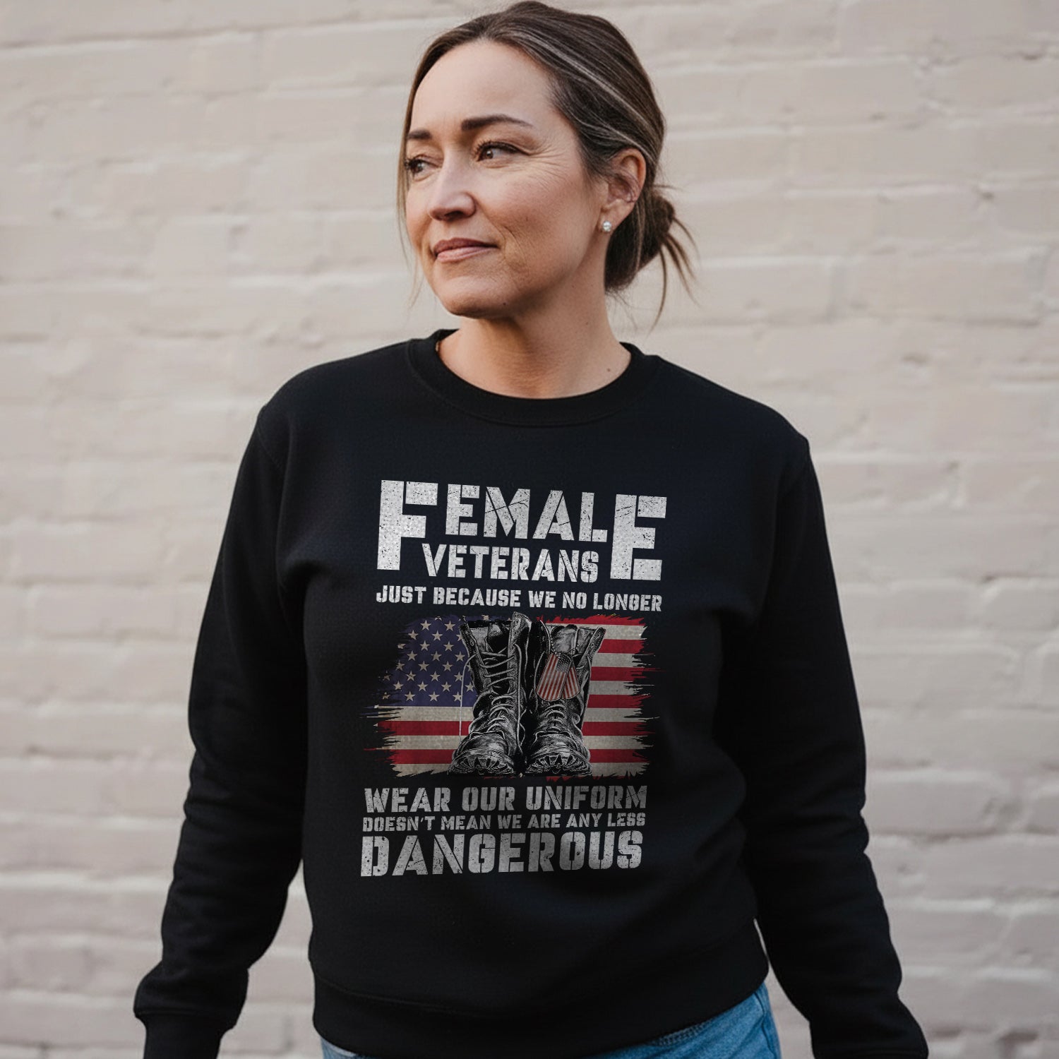 Female Veterans No Longer Wear Uniform Sweatshirt