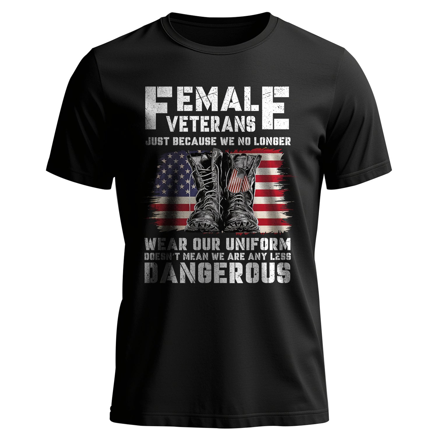 Female Veterans No Longer Wear Uniform T-Shirt