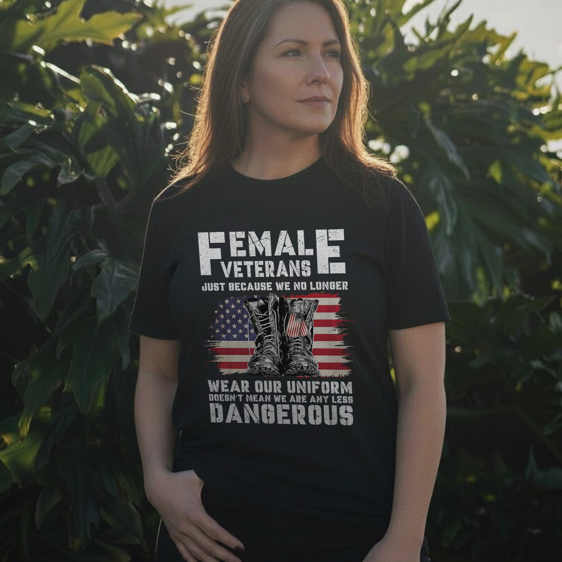Female Veterans No Longer Wear Uniform T-Shirt