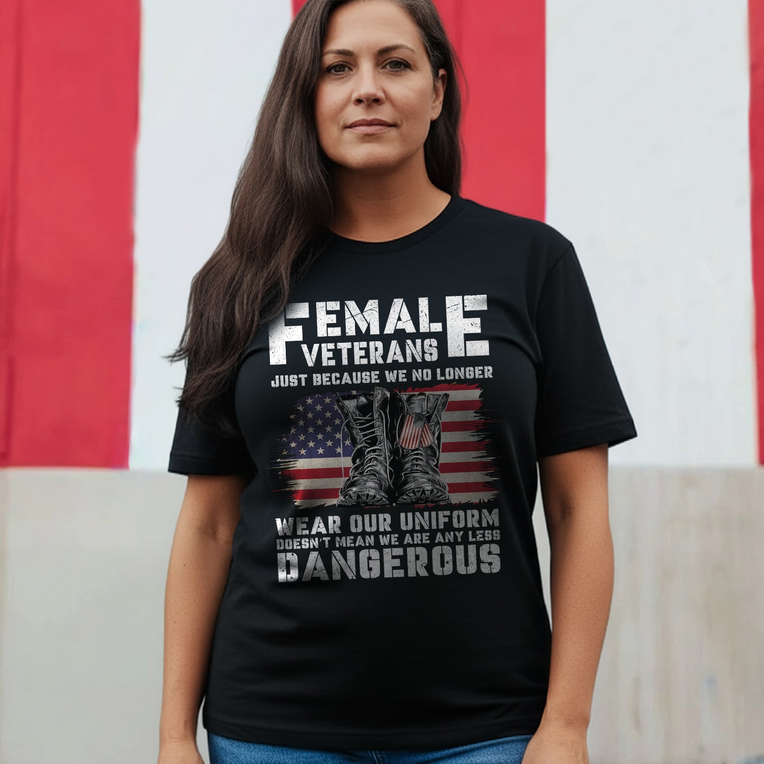 Female Veterans No Longer Wear Uniform T-Shirt