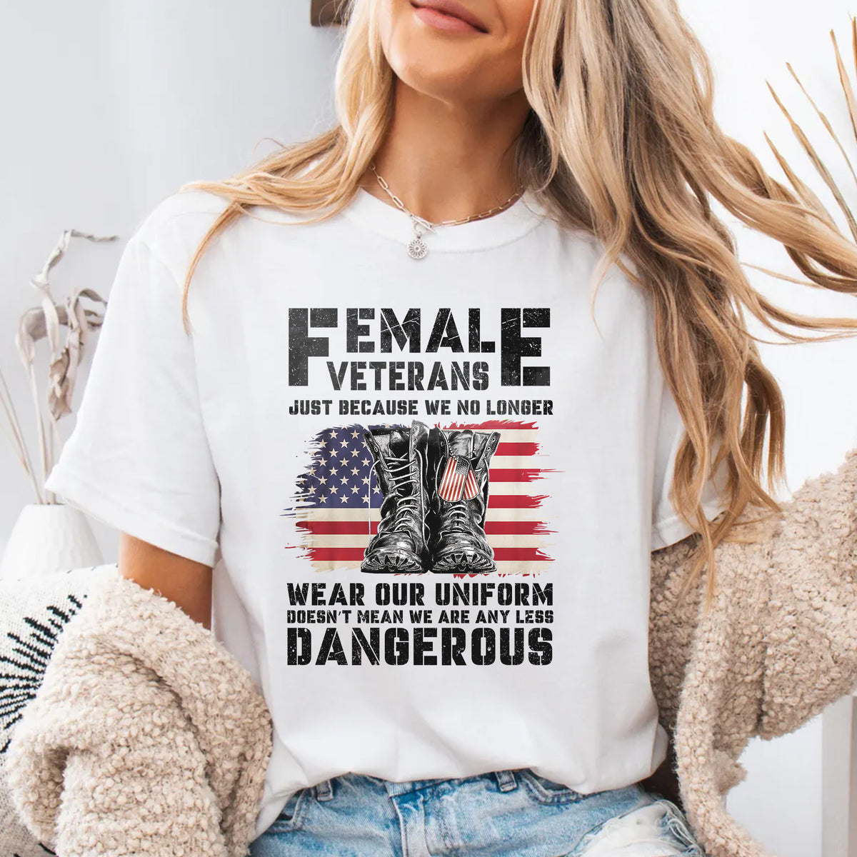 Female Veterans No Longer Wear Uniform Comfort Colors T-Shirt
