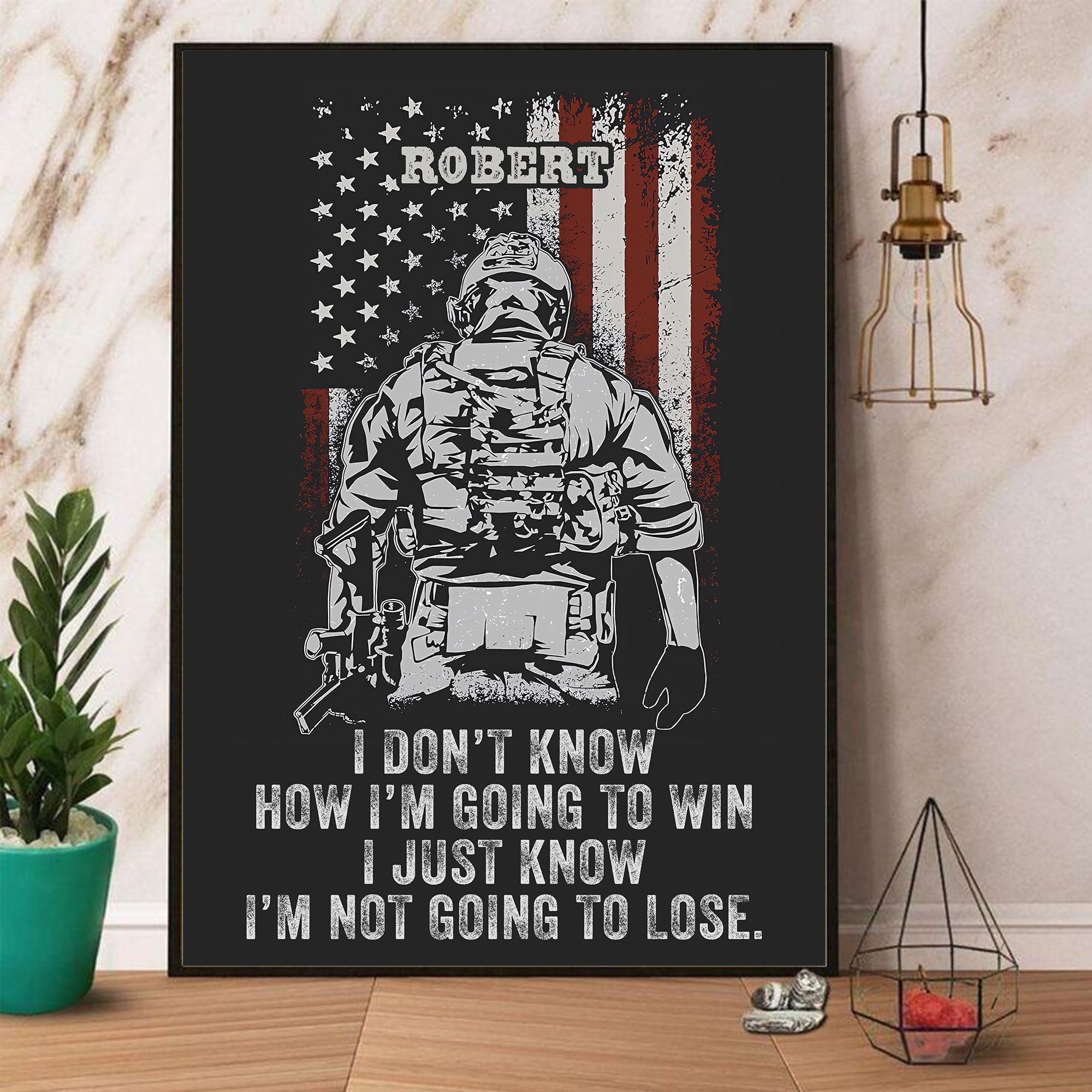 US Veteran Pride Not Going to Lose Personalized Poster